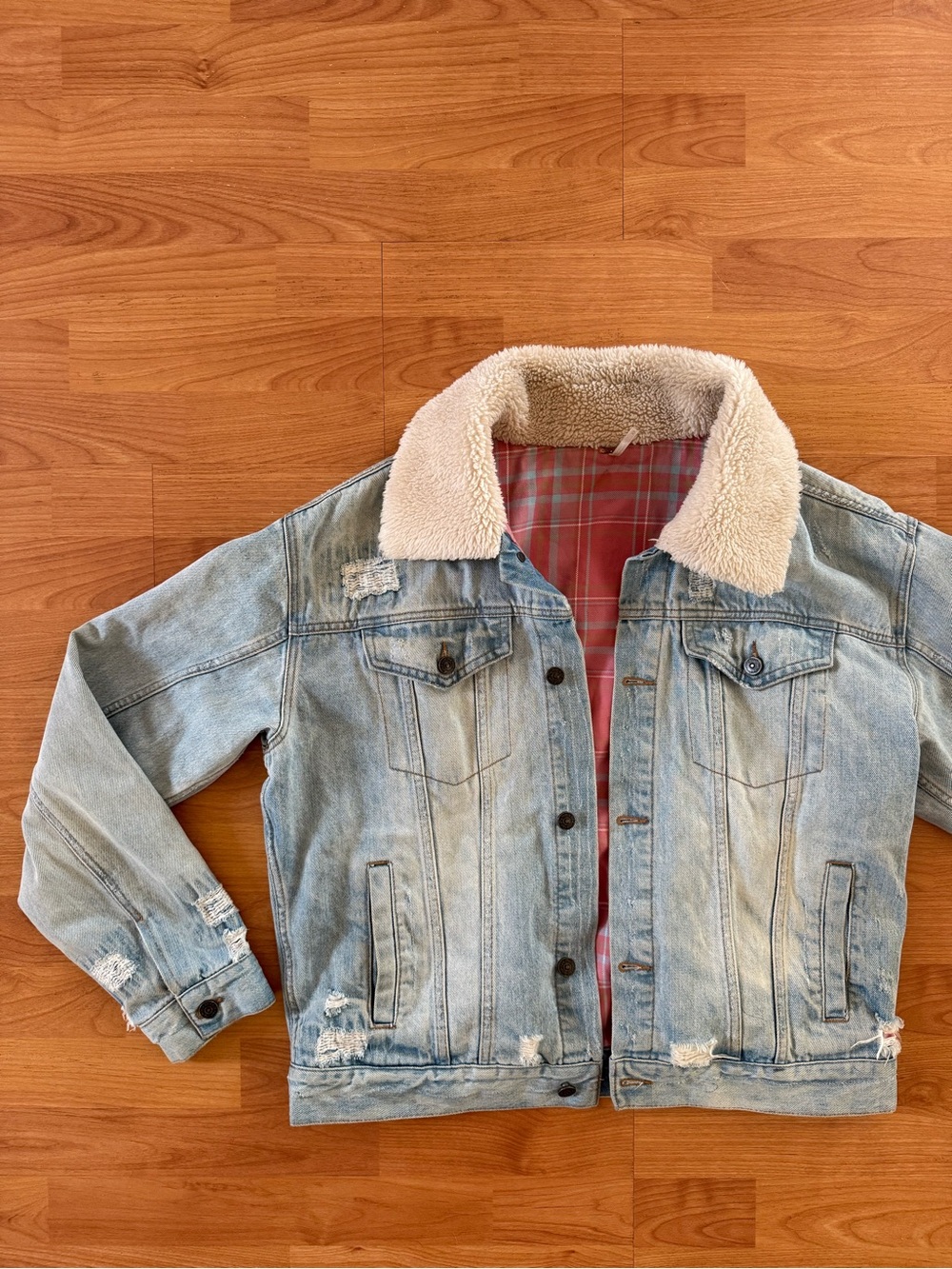 Free People Sherpa lined Jean Jacket